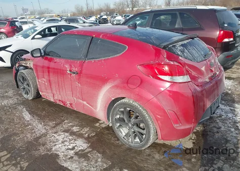 2017 Hyundai Veloster z USA, uszkodzony, nr VIN KMHTC6AD2HU307453